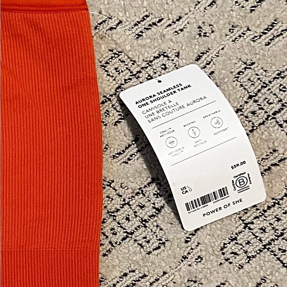 AURORA SEAMLESS ONE SHOULDER TANK NWT - Picture 2 of 2